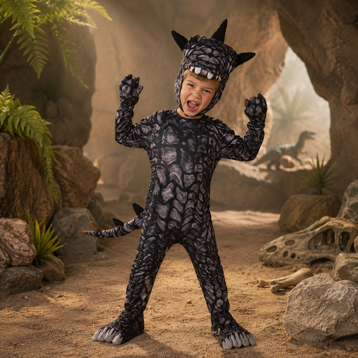 Kids T-Rex Dinosaur Jumpsuit Costume Halloween Costume for Children