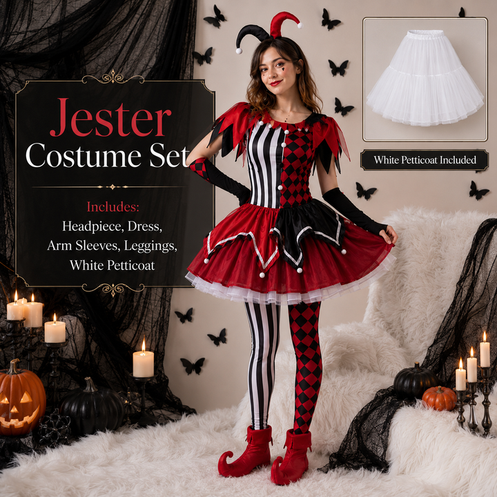 Women’s Harley Quinn Dress Costume Halloween Costume