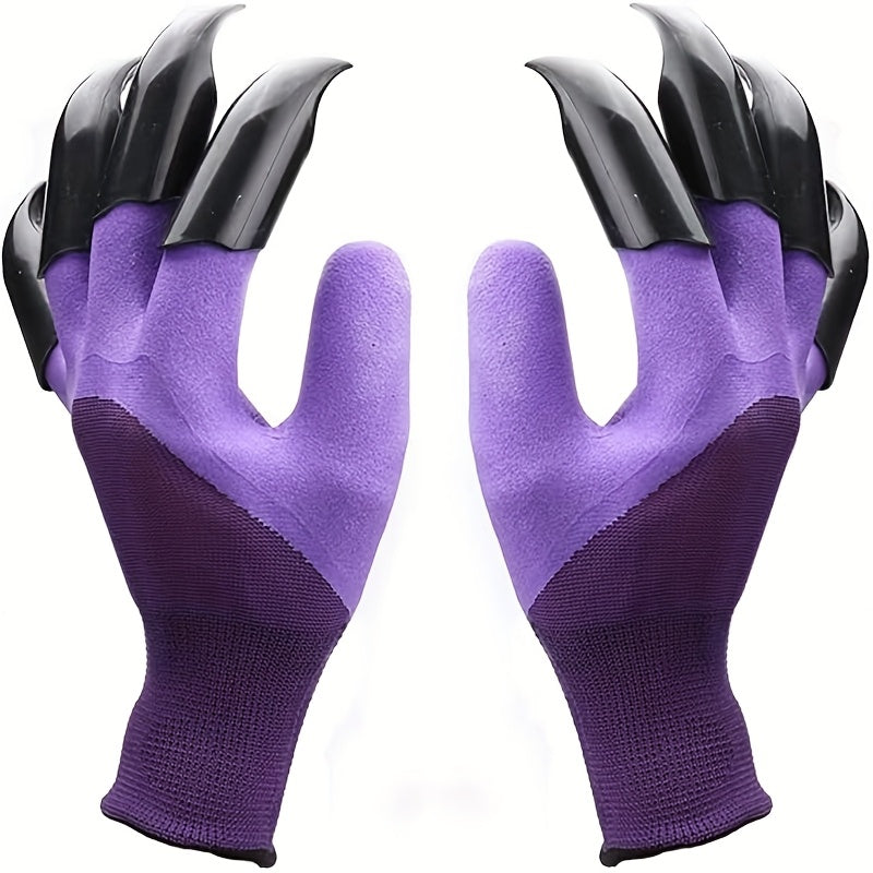 Claw Gardening Gloves 2 Pack with Built-in Claws for Digging and Planting