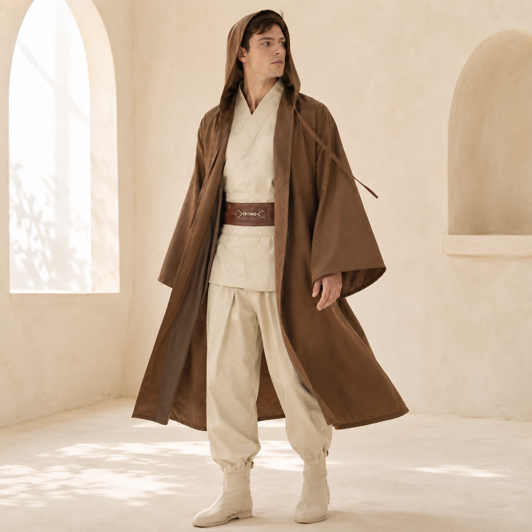 Jedi Robe and Cloak Costume Set for Men
