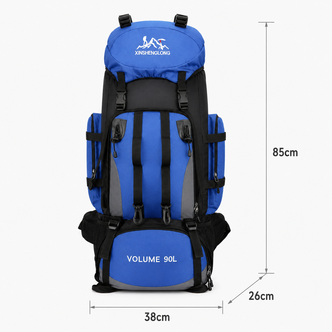 90L Waterproof Hiking Backpack Large Capacity Trekking Camping rucksack