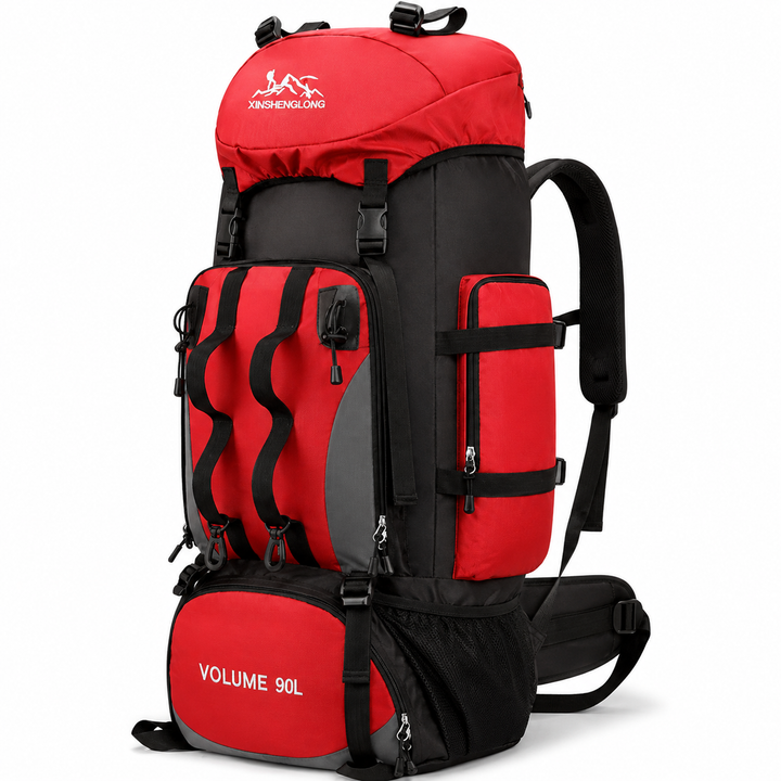 90L Waterproof Hiking Backpack Large Capacity Trekking Camping rucksack