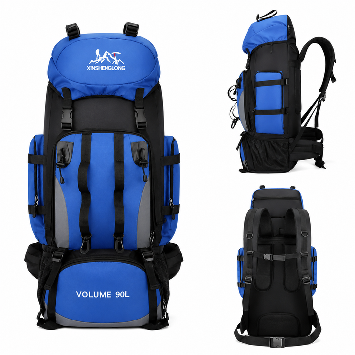 90L Waterproof Hiking Backpack Large Capacity Trekking Camping rucksack