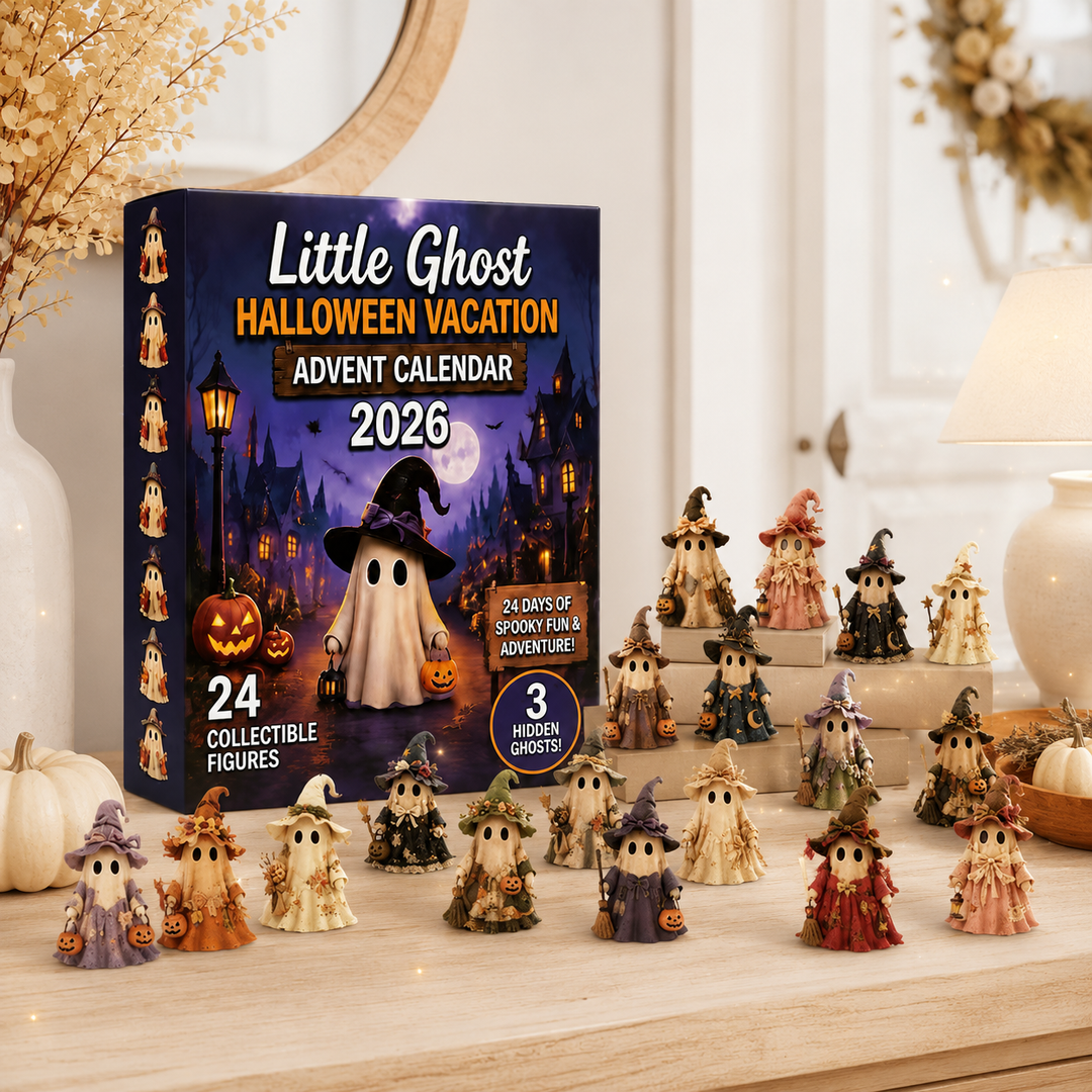Halloween Advent Calendar with 24 Collectible Figures Little Ghost Shape