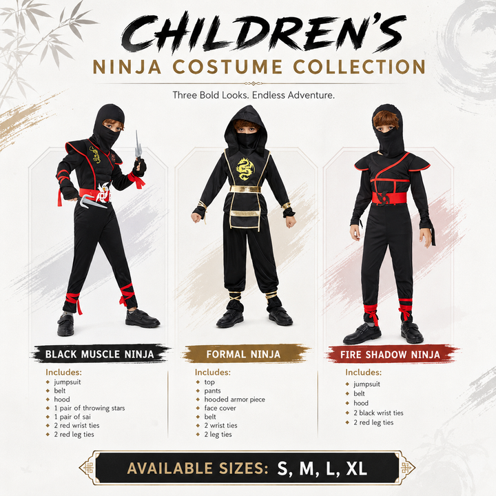 Kids Ninja Muscle Bodysuit Costume for Halloween