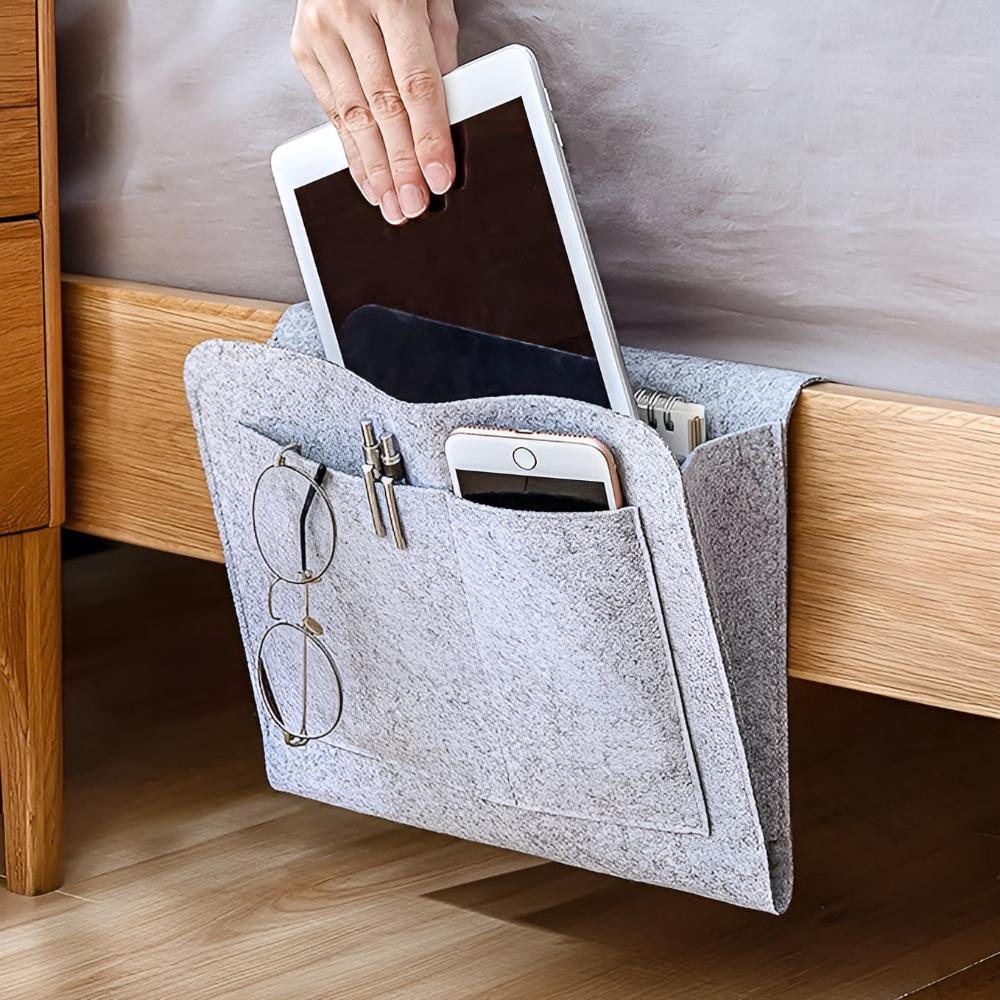 Bedside Organizer Storage Caddy All in One Organizer Pouch