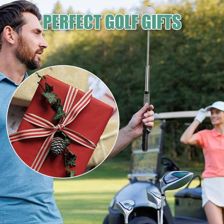 Golf Swing Trainer Aid with Grip Alignment Stick for Practice