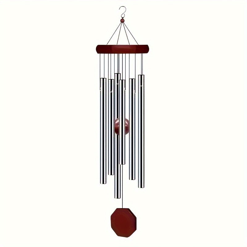 Outdoor Wind Chime Large Deep Tone with 6 Tuned Pipes Sympathy Wind Chime