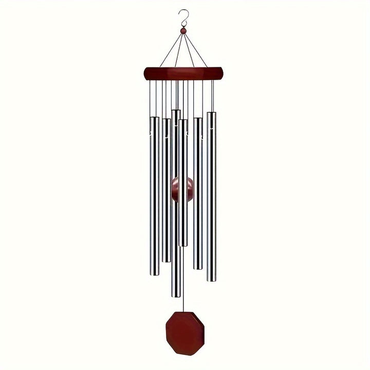 Outdoor Wind Chime Large Deep Tone with 6 Tuned Pipes Sympathy Wind Chime