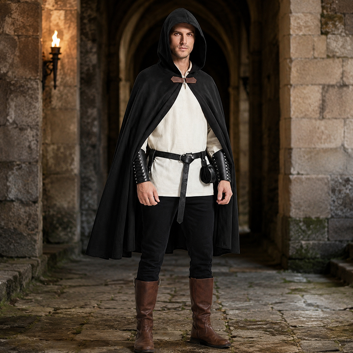 Hooded Cape Medieval Cloak Renaissance Costume Accessory