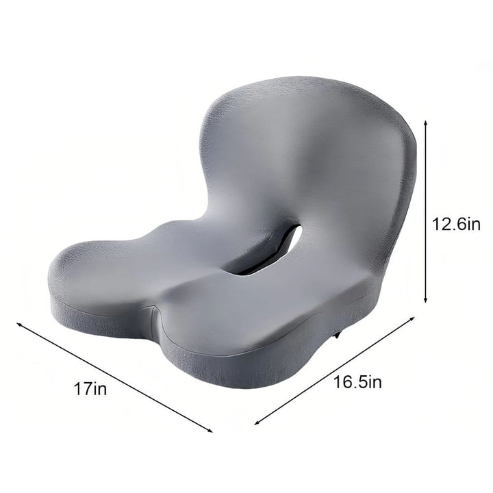 Memory Foam Seat Cushion for Back Pain Relief, Ergonomic Comfort, Tailbone Support