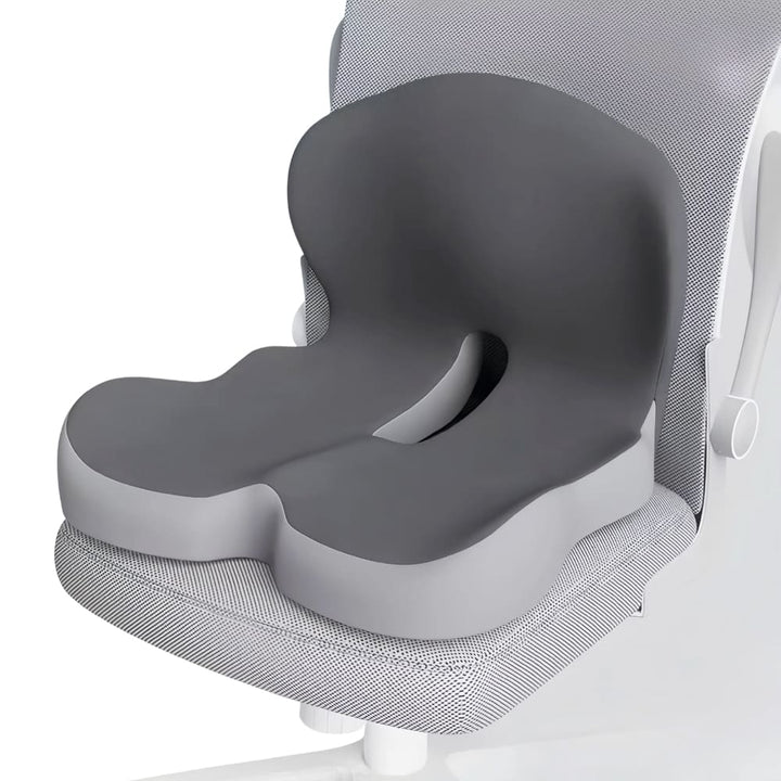 Memory Foam Seat Cushion for Back Pain Relief, Ergonomic Comfort, Tailbone Support