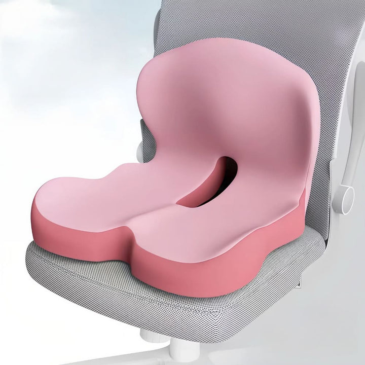 Memory Foam Seat Cushion for Back Pain Relief, Ergonomic Comfort, Tailbone Support