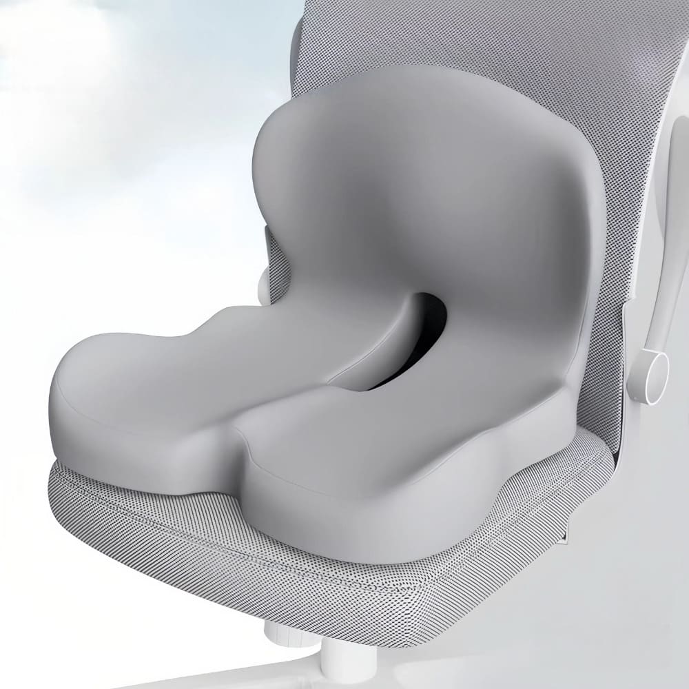 Memory Foam Seat Cushion for Back Pain Relief, Ergonomic Comfort, Tailbone Support