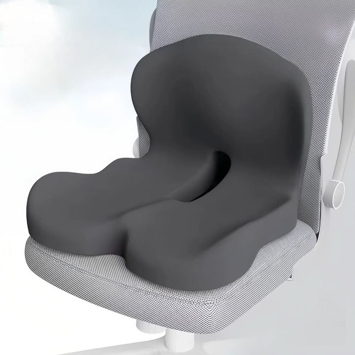 Memory Foam Seat Cushion for Back Pain Relief, Ergonomic Comfort, Tailbone Support