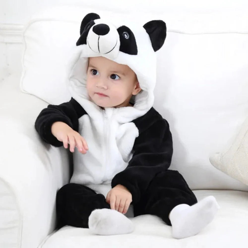 Baby Onesie Animal Costume Pajamas Soft Cotton Infant Sleepwear
