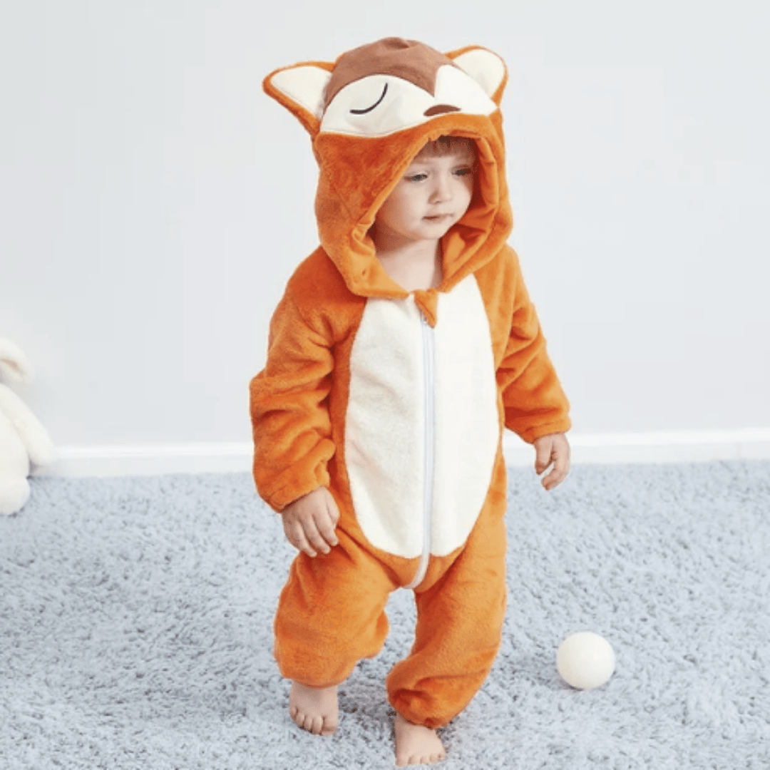 Baby Onesie Animal Costume Pajamas Soft Cotton Infant Sleepwear