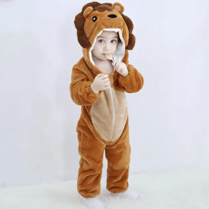Baby Onesie Animal Costume Pajamas Soft Cotton Infant Sleepwear
