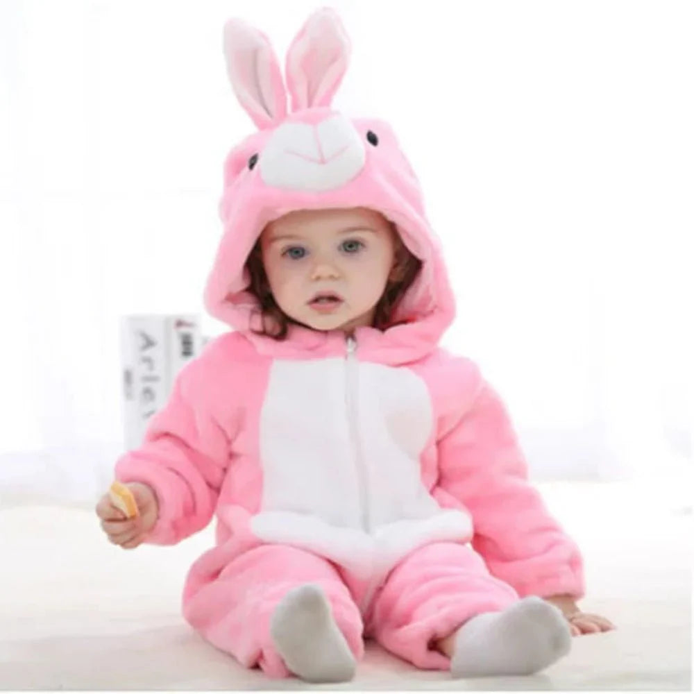 Baby Onesie Animal Costume Pajamas Soft Cotton Infant Sleepwear