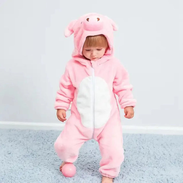 Baby Onesie Animal Costume Pajamas Soft Cotton Infant Sleepwear
