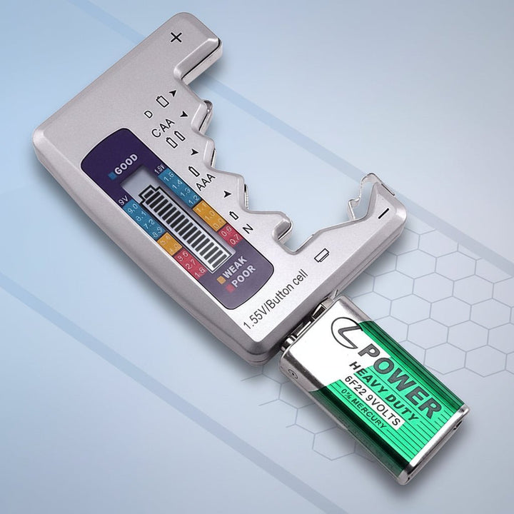 Digital Battery Tester for AA AAA 9V D Button Cell Batteries