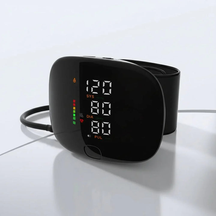 Digital Wrist Blood Pressure Monitor USB Rechargeable Home Use
