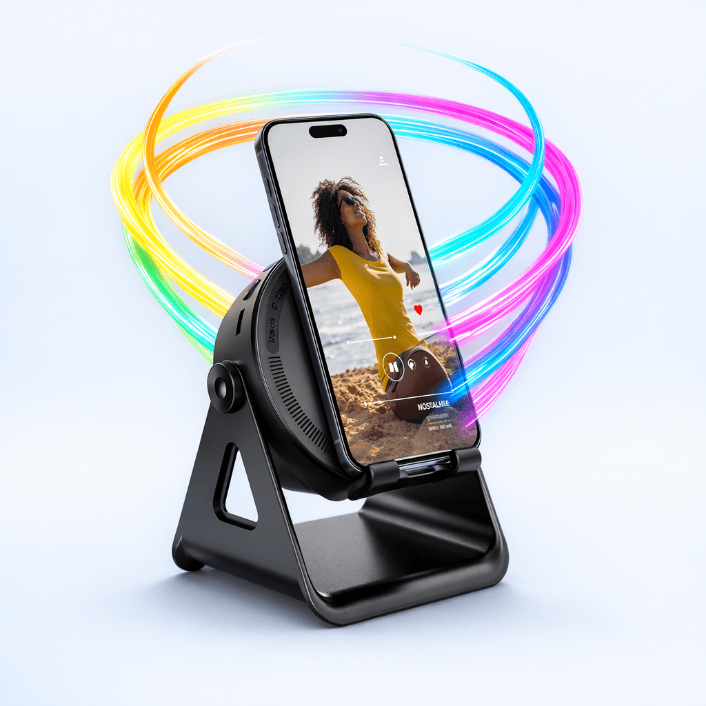 Bluetooth Speaker Phone Stand Wireless Charging Power Bank