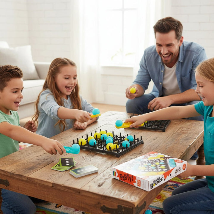 Bouncing Ball Board Game Family Party Game for All Ages