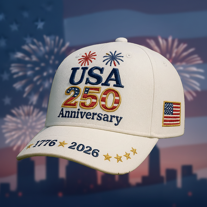 USA 250th Anniversary Commemorative Baseball Cap 1776–2026