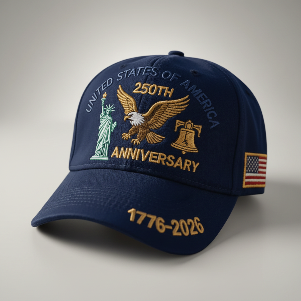 USA 250th Anniversary Commemorative Baseball Cap 1776–2026