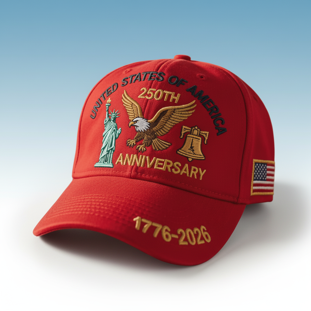 USA 250th Anniversary Commemorative Baseball Cap 1776–2026