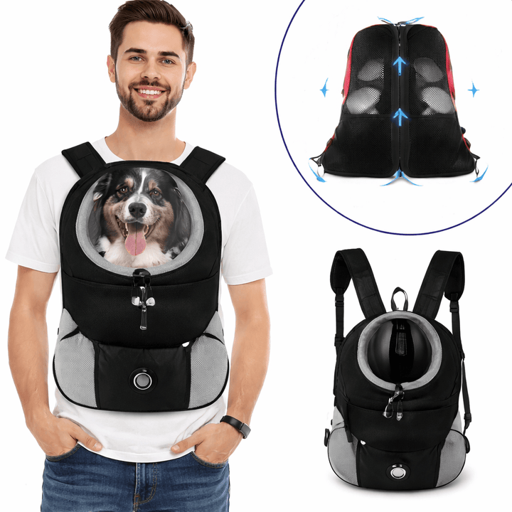 Dog Carrier Backpack Pet Travel Sling Bag Breathable Mesh
