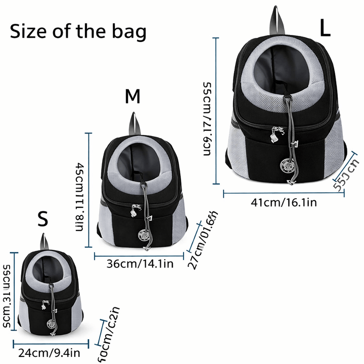 Dog Carrier Backpack Pet Travel Sling Bag Breathable Mesh