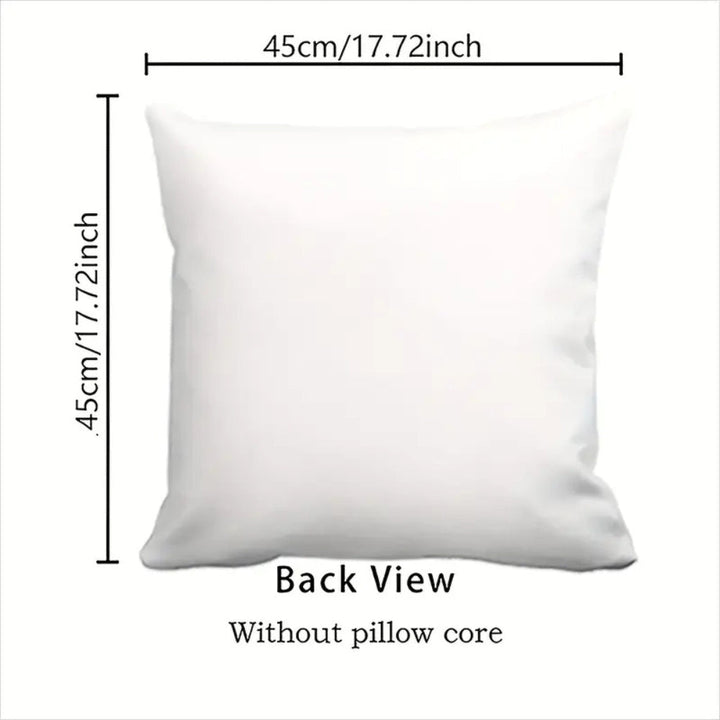 Square Cushion Covers Set 4 Pieces Easter Floral Bunny Design