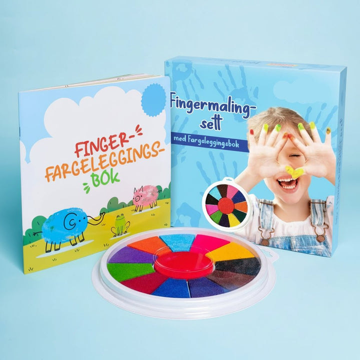 Kids Finger Paint Set Mess Free Art Creative Play Kit