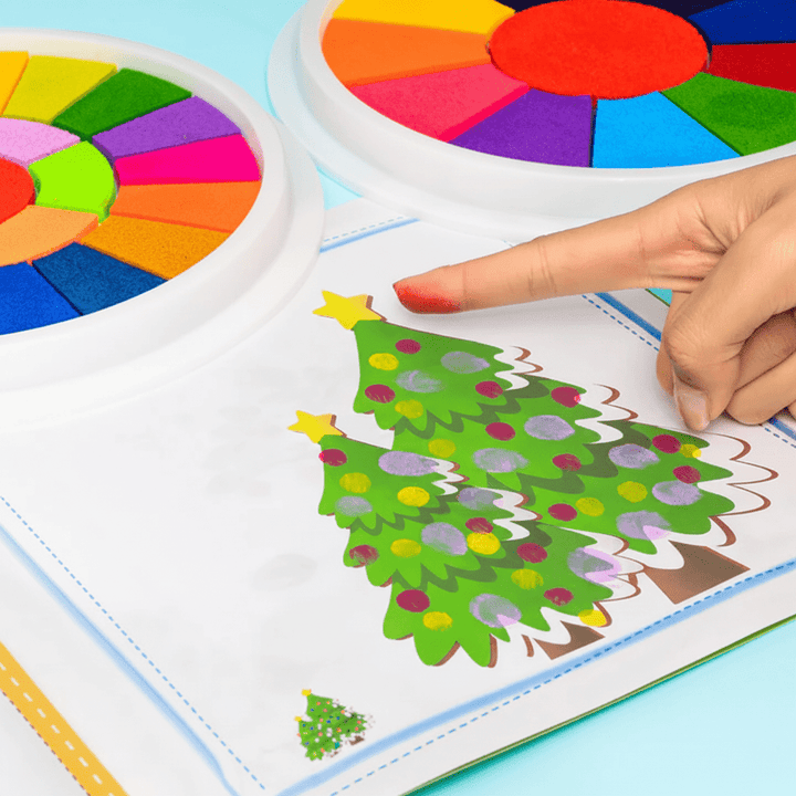 Kids Finger Paint Set Mess Free Art Creative Play Kit