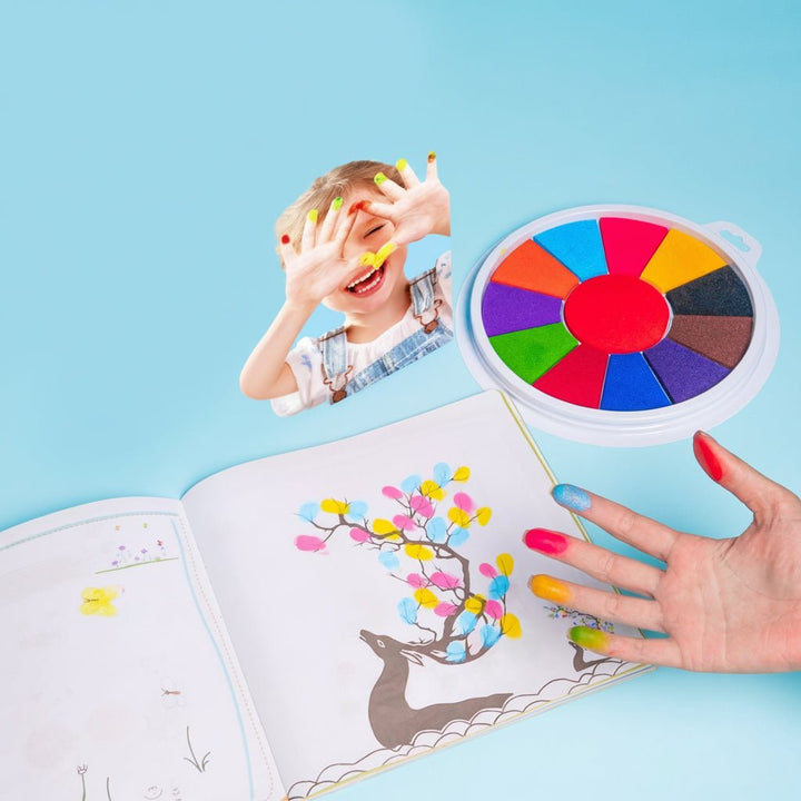 Kids Finger Paint Set Mess Free Art Creative Play Kit
