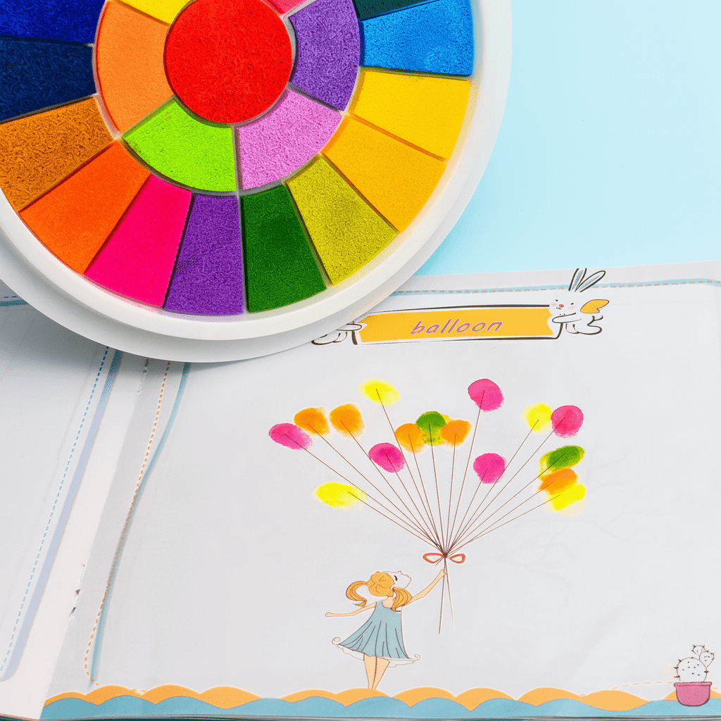 Kids Finger Paint Set Mess Free Art Creative Play Kit