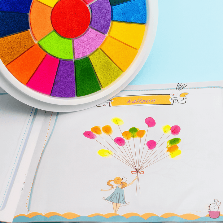 Kids Finger Paint Set Mess Free Art Creative Play Kit