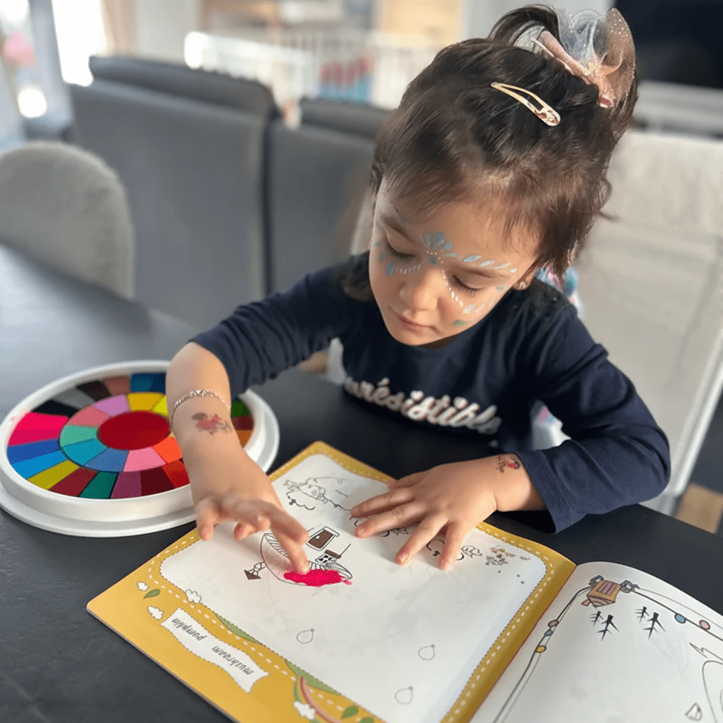 Kids Finger Paint Set Mess Free Art Creative Play Kit