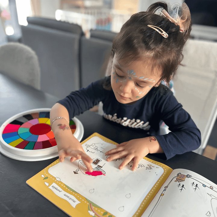 Kids Finger Paint Set Mess Free Art Creative Play Kit