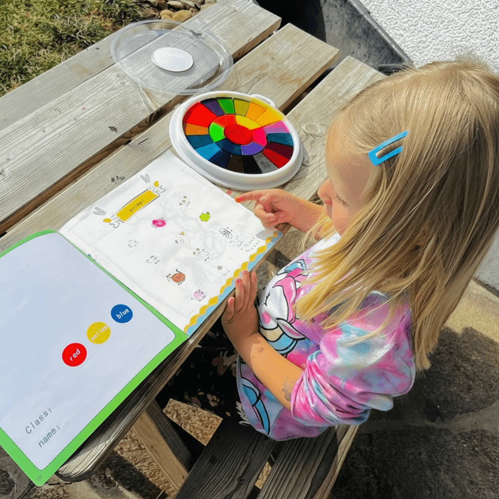Kids Finger Paint Set Mess Free Art Creative Play Kit