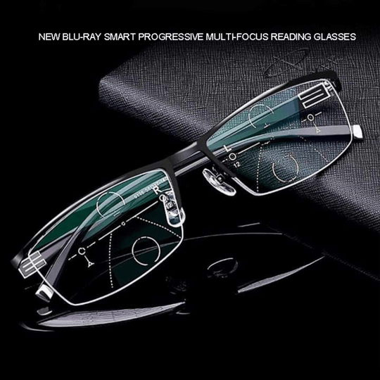 Progressive Multi Zone Focus Eyeglasses German Smart Design