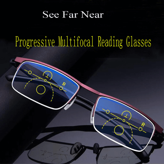 Progressive Multi Zone Focus Eyeglasses German Smart Design