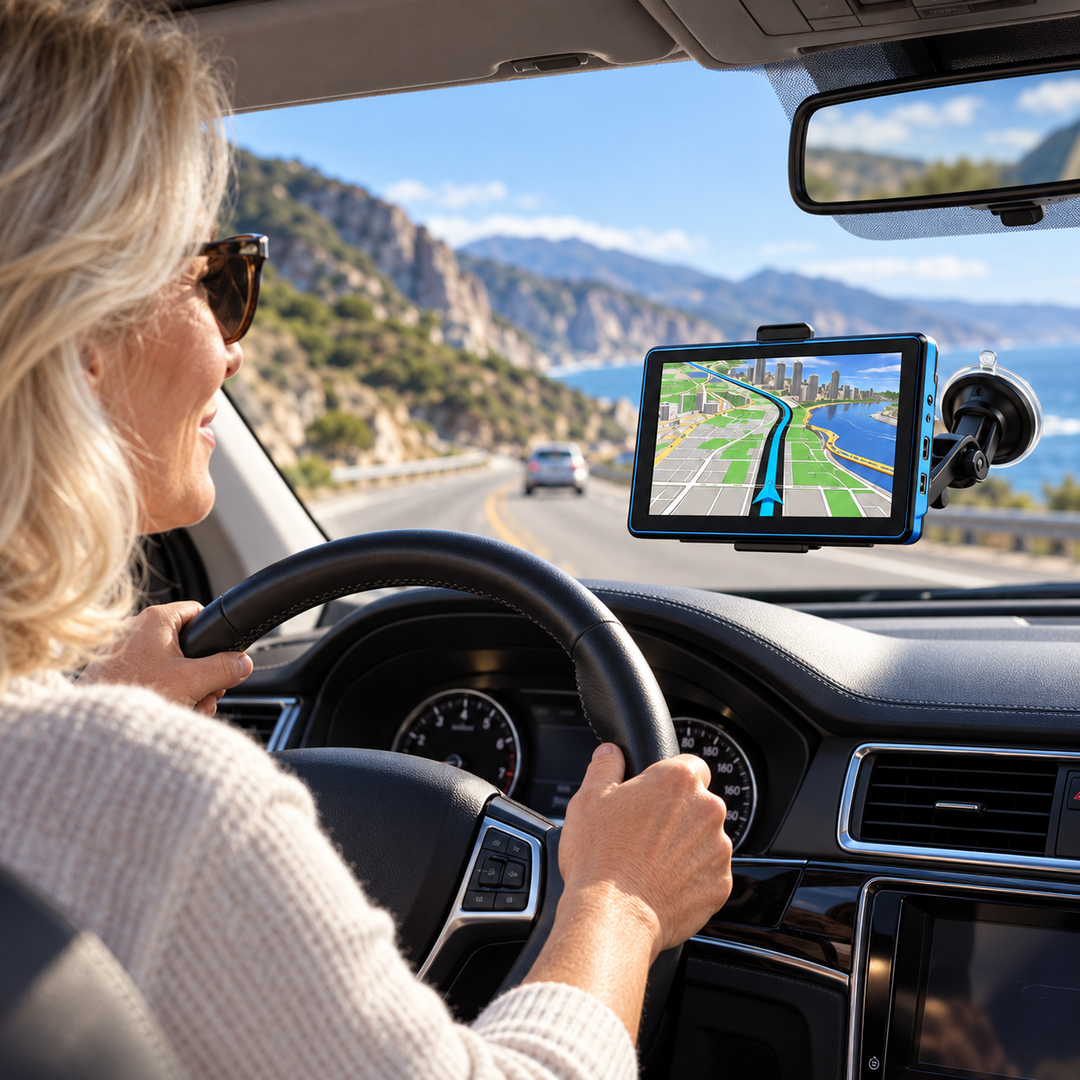 7 Inch GPS Sat Nav for Cars Trucks with UK EU Maps and Traffic