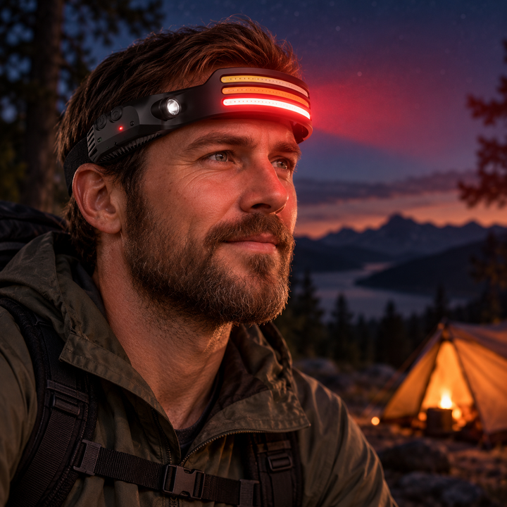 LED Headlamp Rechargeable Waterproof Head Torch for Running