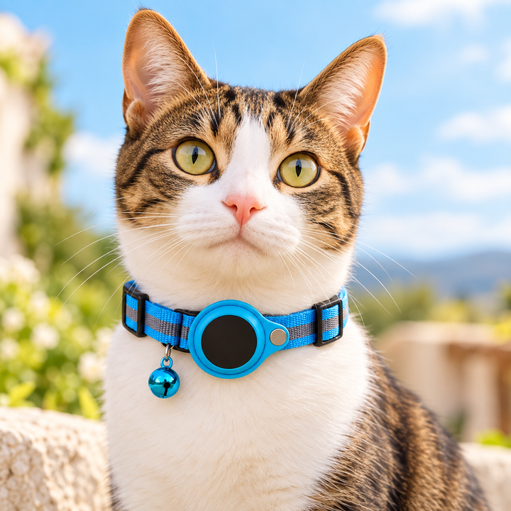 Cat GPS Tracker Collar Quick Release Reflective for Outdoor Safety