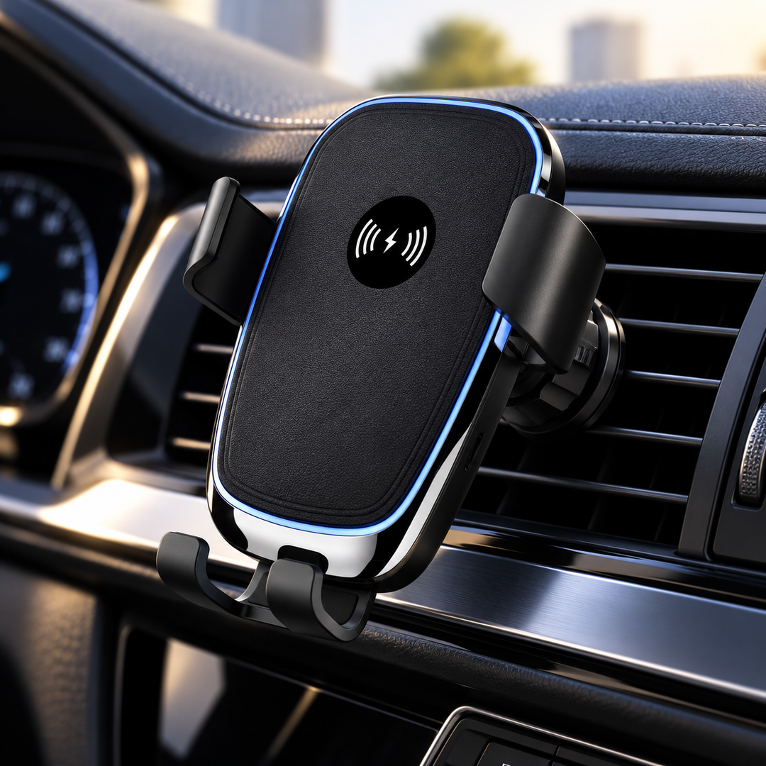 Wireless Car Charger Auto Clamping Fast Charging Phone Mount
