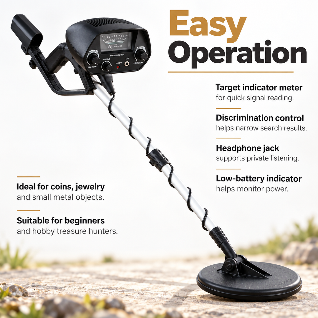 Waterproof Metal Detector Deep Search for Gold Coins Relics