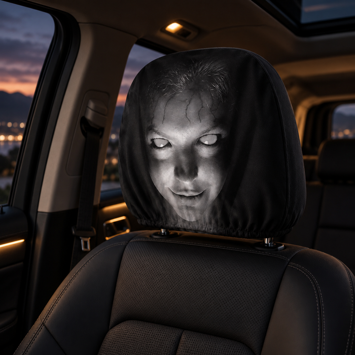 Halloween Car Headrest Covers Cartoon Design Car Seat Accessories